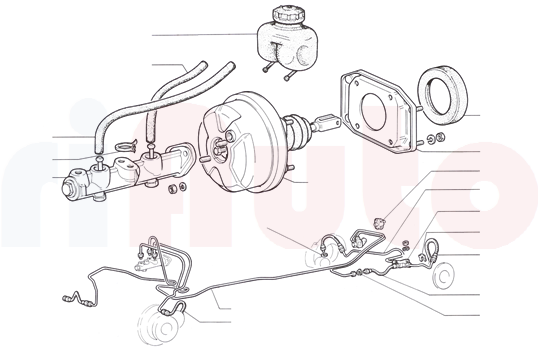 Fiat Coupe/Spider Bremshydraulik