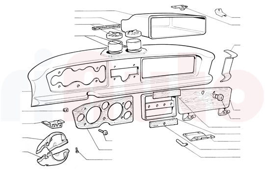 Fiat 124 Spider Armaturenbrett