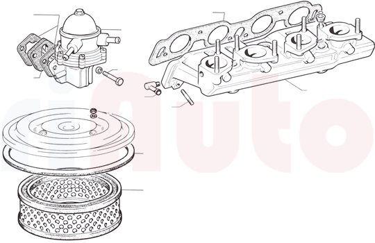 Fiat 124 Coupe/Coupe Kraftstoffsystem