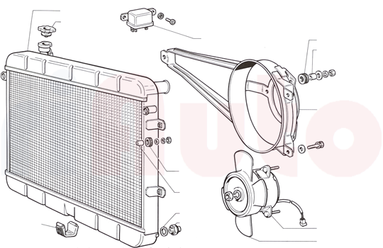 Fiat 124 Spider/Coupe Kuehlsystem