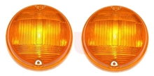 Paar Gläser/Kappen Blinker vorne orange