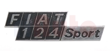Schriftzug Fiat 124 Sport